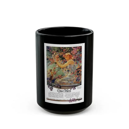 Djer-Kiss ad, Ladies' Home Journal, April 1917 - Black Coffee Mug 15oz - Go Mug Yourself