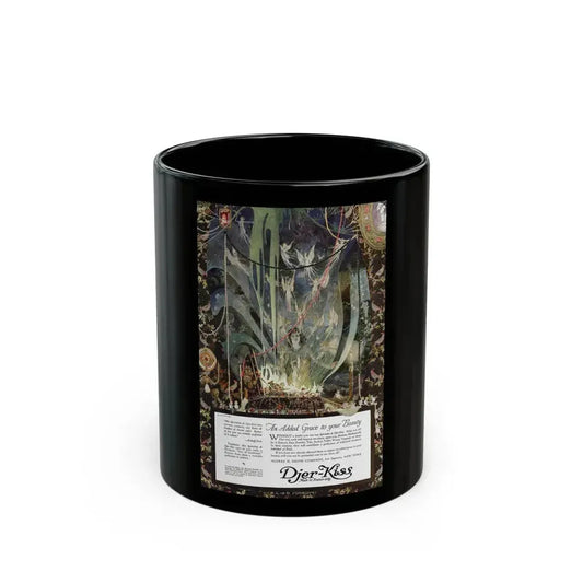 Djer-Kiss ad, Ladies' Home Journal, August 1918 - Black Coffee Mug 11oz - Go Mug Yourself