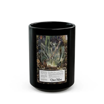 Djer-Kiss ad, Ladies' Home Journal, August 1918 - Black Coffee Mug 15oz - Go Mug Yourself
