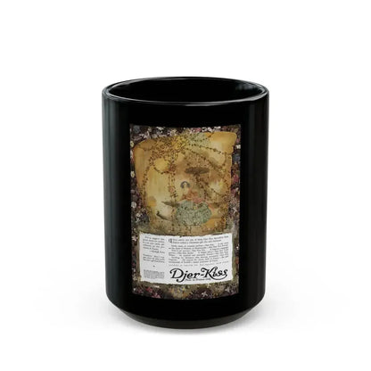 Djer-Kiss ad, Ladies' Home Journal, December 1917 - Black Coffee Mug 15oz - Go Mug Yourself