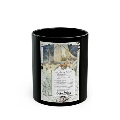 Djer-Kiss ad, Ladies' Home Journal, February 1918 - Black Coffee Mug 11oz - Go Mug Yourself