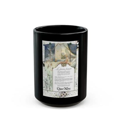 Djer-Kiss ad, Ladies' Home Journal, February 1918 - Black Coffee Mug 15oz - Go Mug Yourself