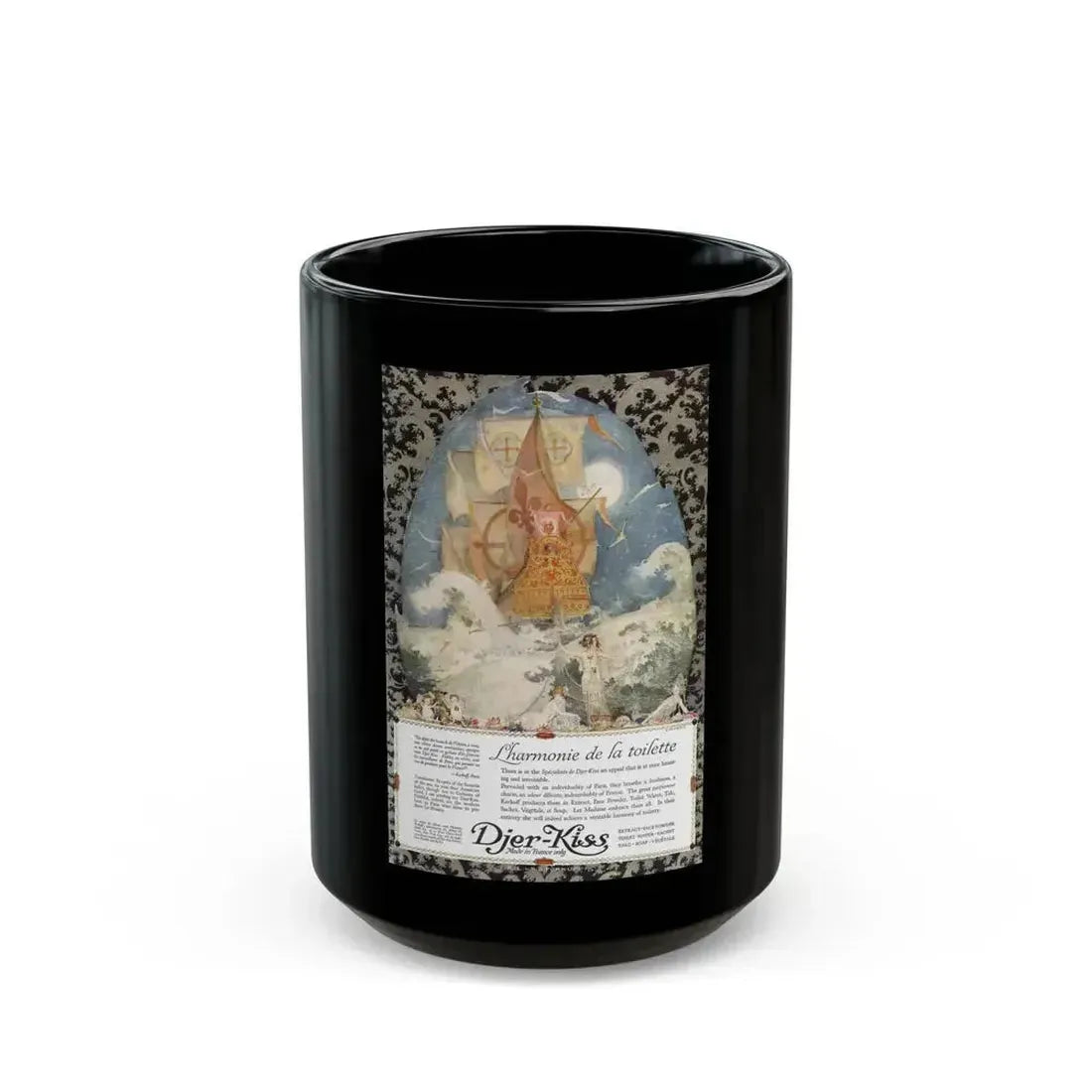 Djer-Kiss ad, Ladies' Home Journal, June 1918 - Black Coffee Mug 15oz - Go Mug Yourself