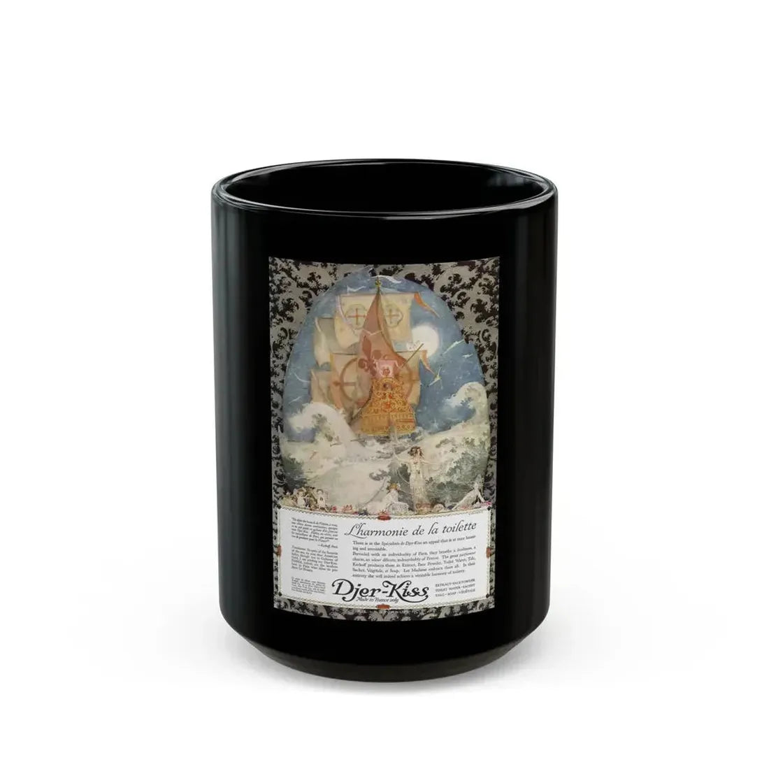 Djer-Kiss ad, Ladies' Home Journal, June 1918 - Black Coffee Mug 15oz - Go Mug Yourself