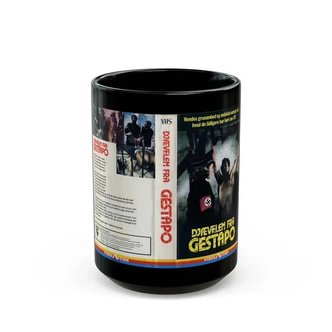DJFEVELEN FRA GESTAPO (VHS COVER) - Black Coffee Mug 15oz - Go Mug Yourself