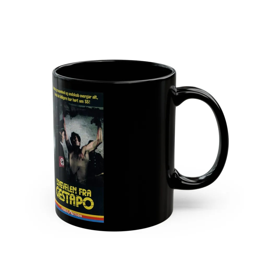 DJFEVELEN FRA GESTAPO (VHS COVER) - Black Coffee Mug-Go Mug Yourself