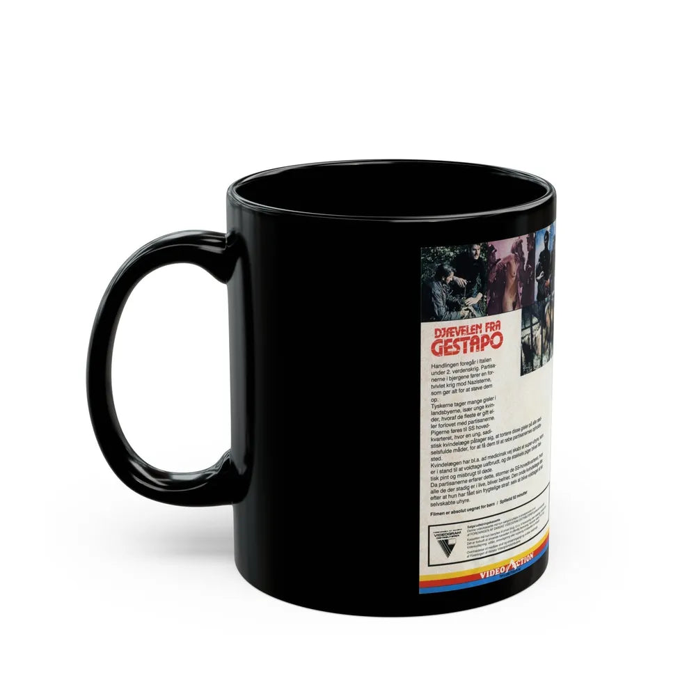 DJFEVELEN FRA GESTAPO (VHS COVER) - Black Coffee Mug-Go Mug Yourself