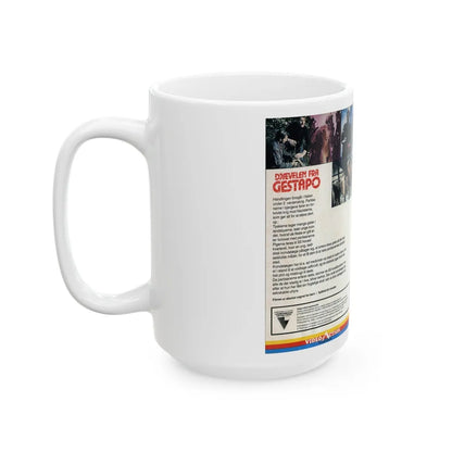 DJFEVELEN FRA GESTAPO (VHS COVER) - White Coffee Mug-Go Mug Yourself