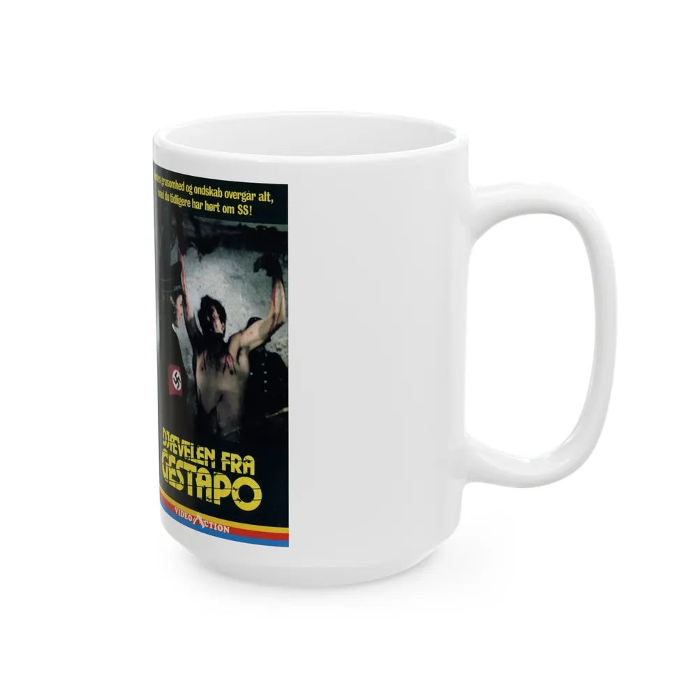 DJFEVELEN FRA GESTAPO (VHS COVER) - White Coffee Mug-Go Mug Yourself