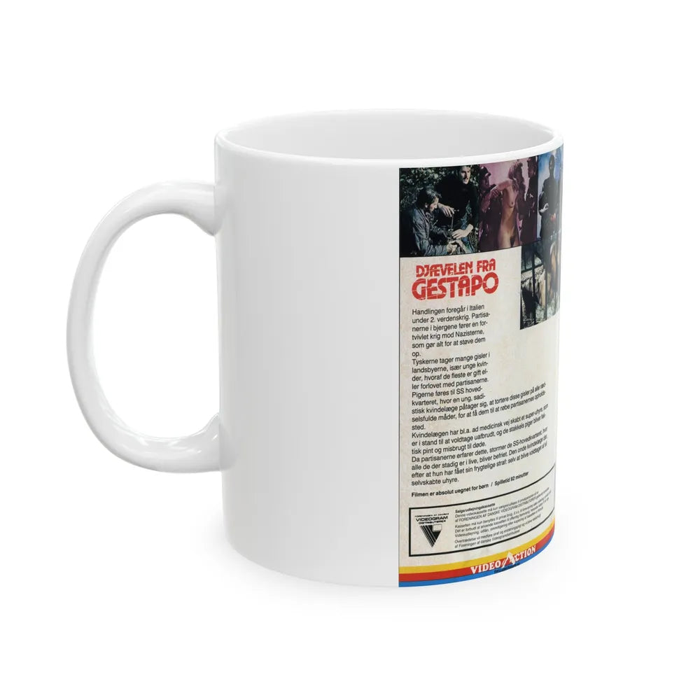 DJFEVELEN FRA GESTAPO (VHS COVER) - White Coffee Mug-Go Mug Yourself