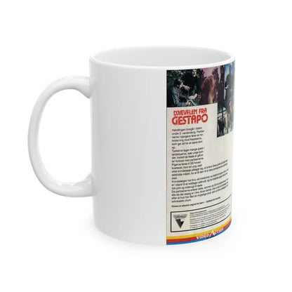 DJFEVELEN FRA GESTAPO (VHS COVER) - White Coffee Mug-Go Mug Yourself