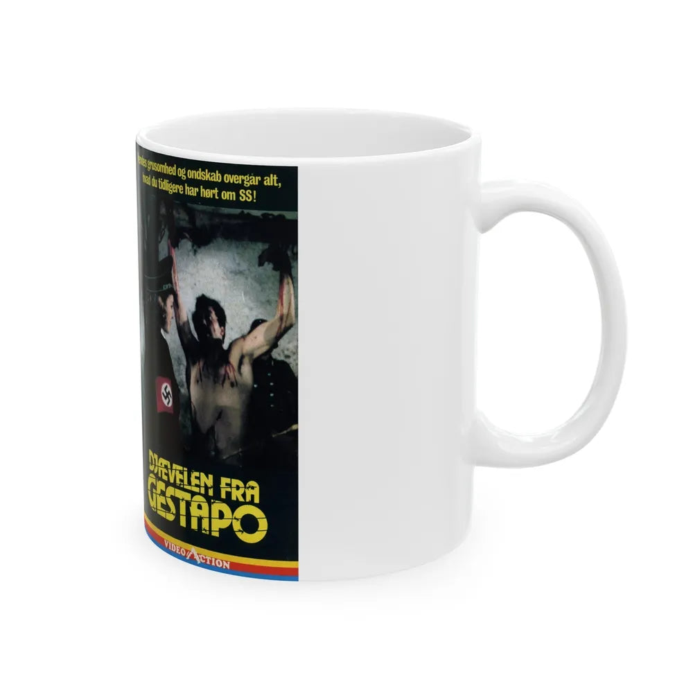 DJFEVELEN FRA GESTAPO (VHS COVER) - White Coffee Mug-Go Mug Yourself