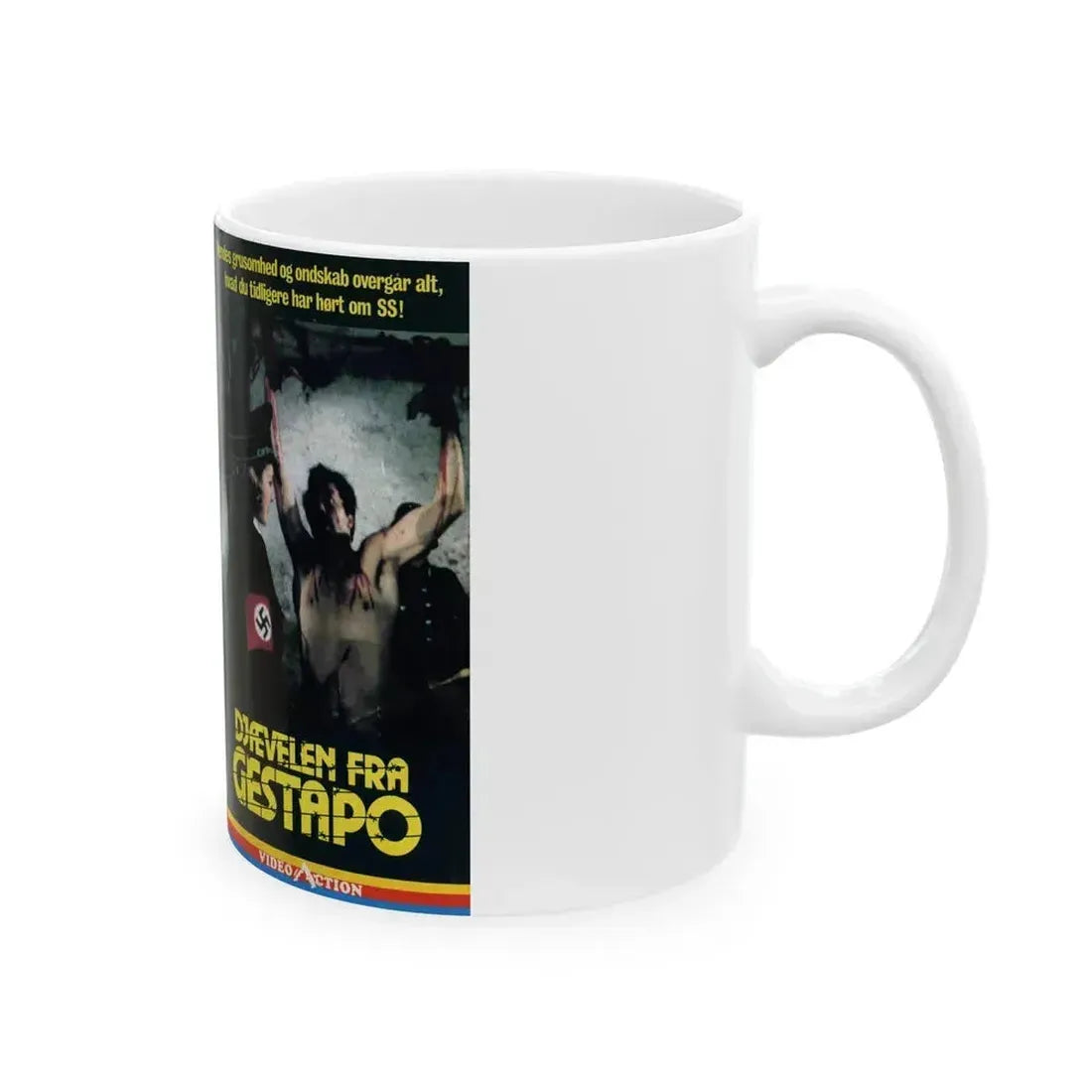 DJFEVELEN FRA GESTAPO (VHS COVER) - White Coffee Mug - Go Mug Yourself