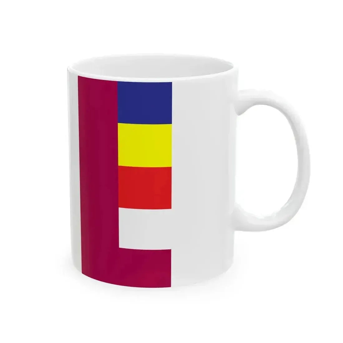 DKBA-5 Buddhist Flag Variant (Myanmar) White Coffee Mug - Go Mug Yourself