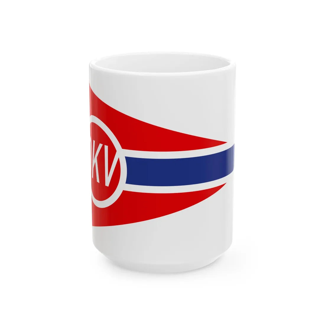 DKV Pennant (Germany) White Coffee Mug 15oz - Go Mug Yourself
