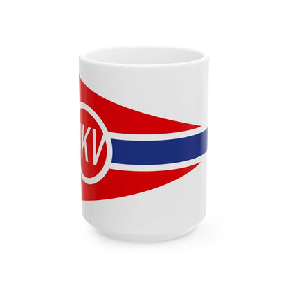 DKV Pennant (Germany) White Coffee Mug 15oz - Go Mug Yourself