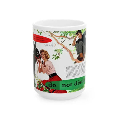 Do Not Disturb, McCall's, May 1954 - White Coffee Mug 15oz - Go Mug Yourself