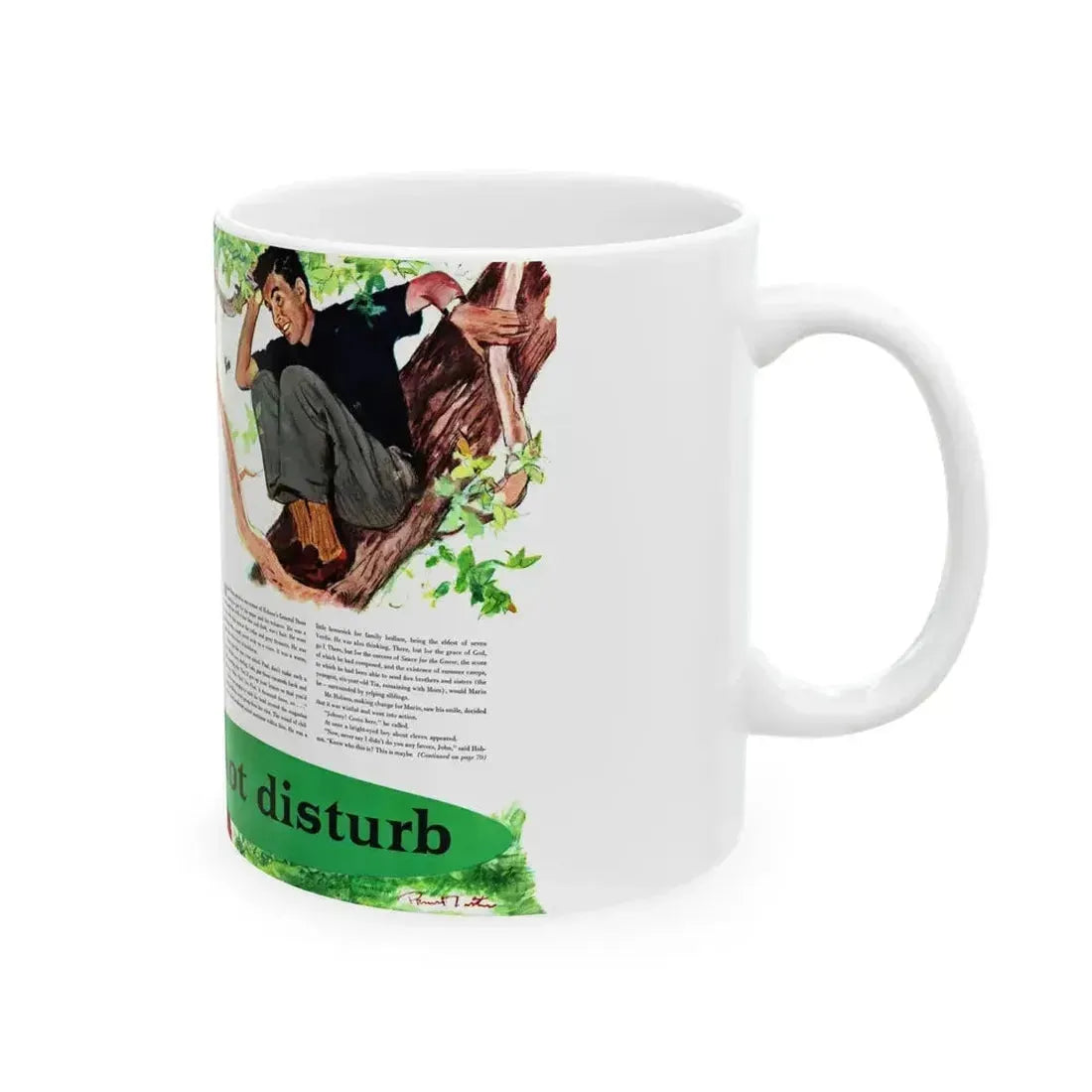 Do Not Disturb, McCall's, May 1954 - White Coffee Mug - Go Mug Yourself