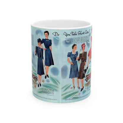 Do You Take Short Cutz, Woman's Home Companion, April 1940 - White Coffee Mug 11oz - Go Mug Yourself