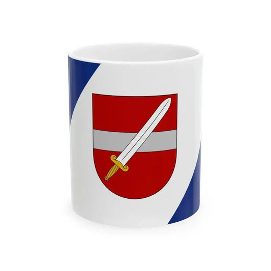 Dobele flag (Latvia) White Coffee Mug 11oz - Go Mug Yourself