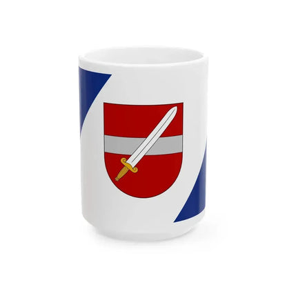Dobele flag (Latvia) White Coffee Mug 15oz - Go Mug Yourself