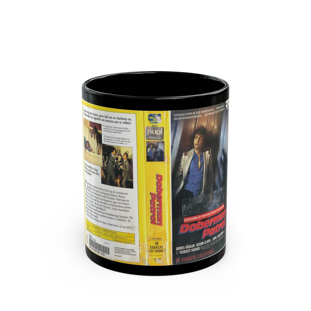 DOBERMAN PATROL (VHS COVER) - Black Coffee Mug-11oz-Go Mug Yourself