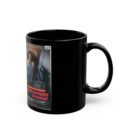 DOBERMAN PATROL (VHS COVER) - Black Coffee Mug-Go Mug Yourself