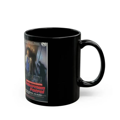 DOBERMAN PATROL (VHS COVER) - Black Coffee Mug - Go Mug Yourself
