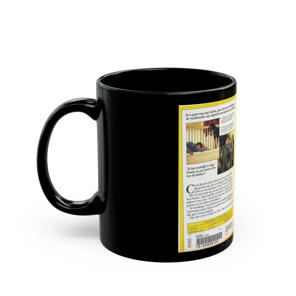 DOBERMAN PATROL (VHS COVER) - Black Coffee Mug-Go Mug Yourself