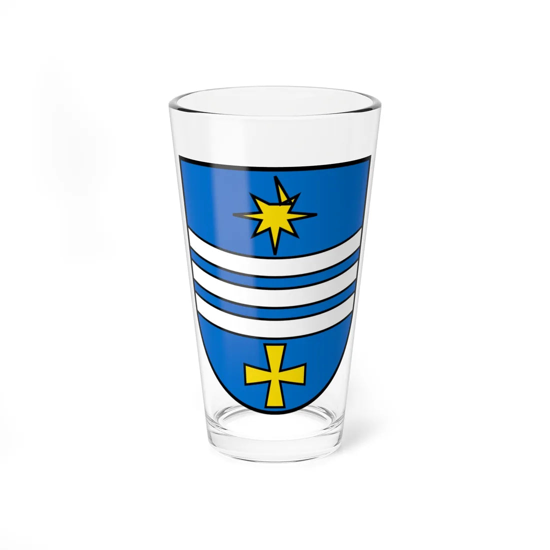 Dobrovelychkivka Raion coat of arms lesser (Ukraine) (Coat of Arms) Pint Glass 16oz 16oz - Go Mug Yourself