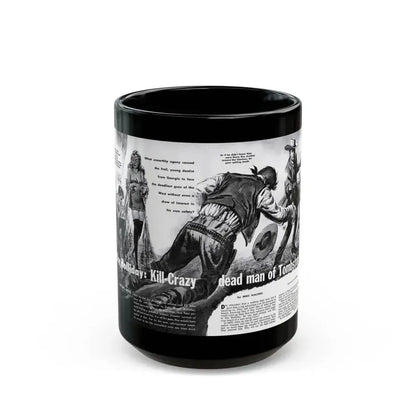 Doc Holliday - Kill-Crazy dead man of Tombstone, Man's Adventure, December 1958 - Black Coffee Mug 15oz - Go Mug Yourself