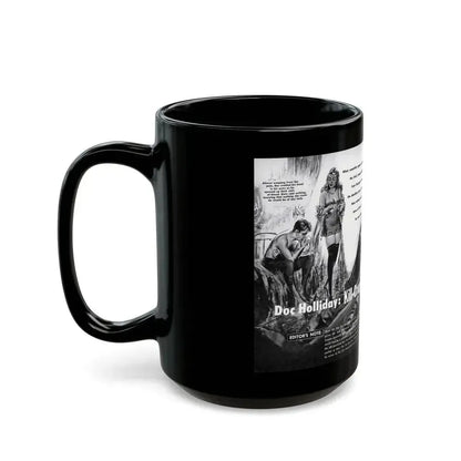 Doc Holliday - Kill-Crazy dead man of Tombstone, Man's Adventure, December 1958 - Black Coffee Mug - Go Mug Yourself