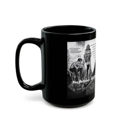 Doc Holliday - Kill-Crazy dead man of Tombstone, Man's Adventure, December 1958 - Black Coffee Mug - Go Mug Yourself