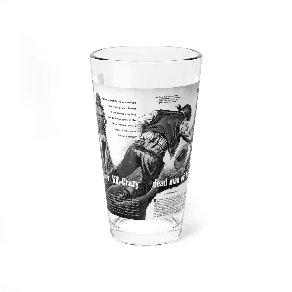 Doc Holliday - Kill-Crazy dead man of Tombstone, Man's Adventure, December 1958 - Pint Glass 16oz-16oz-Go Mug Yourself