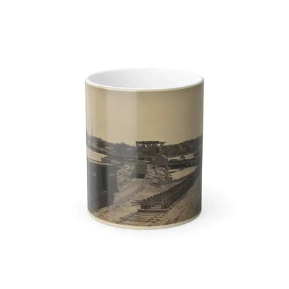 Dock on the South Side of the James River, Opposite Richmond, Va.(2) (U.S. Civil War) Color Changing Coffee Mug 11oz Default Title 11oz - Go Mug Yourself