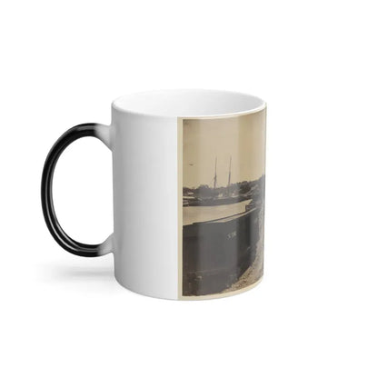 Dock on the South Side of the James River, Opposite Richmond, Va.(2) (U.S. Civil War) Color Changing Coffee Mug 11oz - Go Mug Yourself