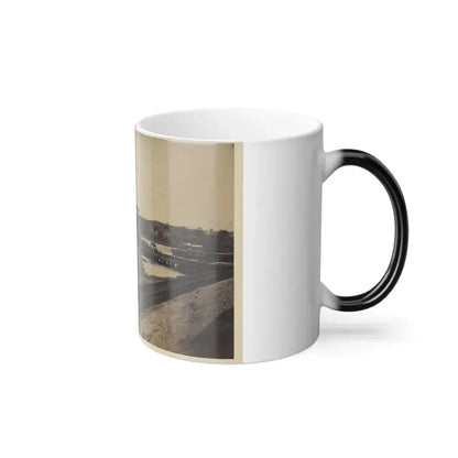 Dock on the South Side of the James River, Opposite Richmond, Va.(2) (U.S. Civil War) Color Changing Coffee Mug 11oz - Go Mug Yourself