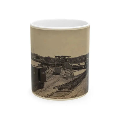 Dock On The South Side Of The James River, Opposite Richmond, Va.(2) (U.S. Civil War) White Coffee Mug 11oz - Go Mug Yourself