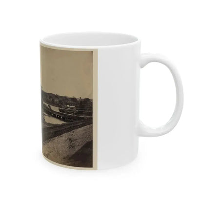 Dock On The South Side Of The James River, Opposite Richmond, Va.(2) (U.S. Civil War) White Coffee Mug - Go Mug Yourself