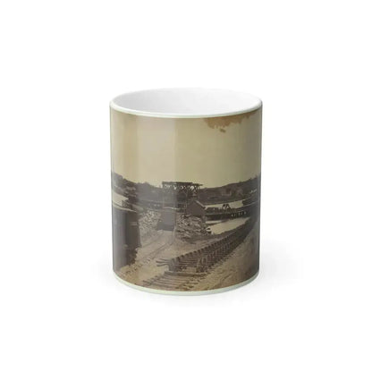 Dock on the South Side of the James River, Opposite Richmond, Va. (U.S. Civil War) Color Changing Coffee Mug 11oz Default Title 11oz - Go Mug Yourself