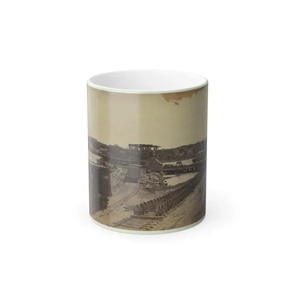 Dock on the South Side of the James River, Opposite Richmond, Va. (U.S. Civil War) Color Changing Coffee Mug 11oz Default Title 11oz - Go Mug Yourself