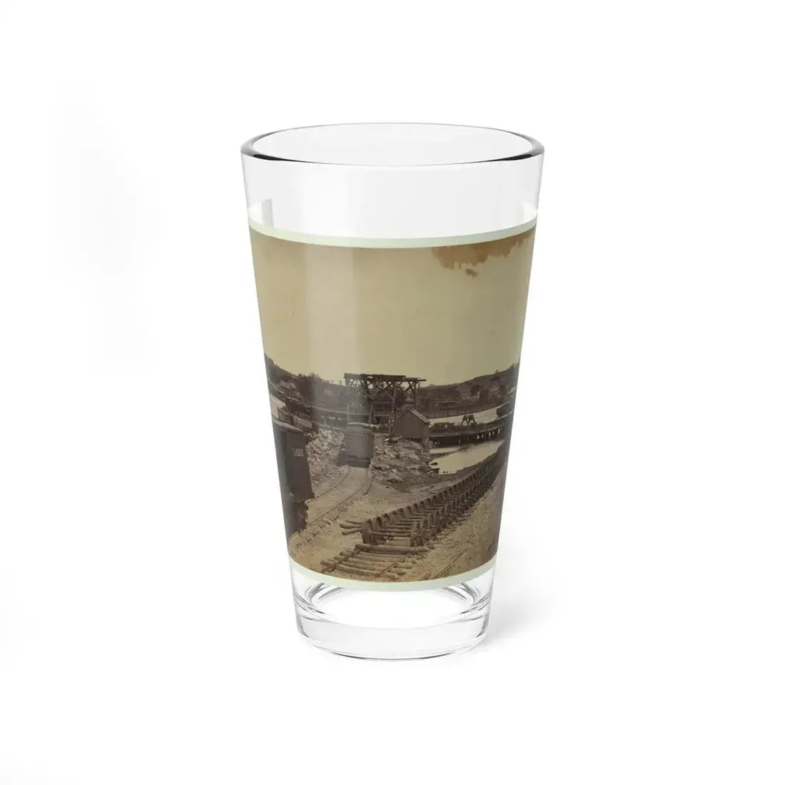 Dock On The South Side Of The James River, Opposite Richmond, Va. (U.S. Civil War) Pint Glass 16oz 16oz - Go Mug Yourself