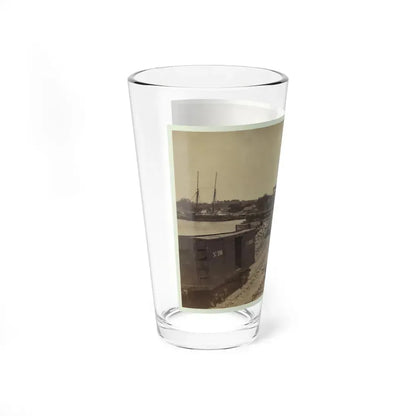 Dock On The South Side Of The James River, Opposite Richmond, Va. (U.S. Civil War) Pint Glass 16oz - Go Mug Yourself