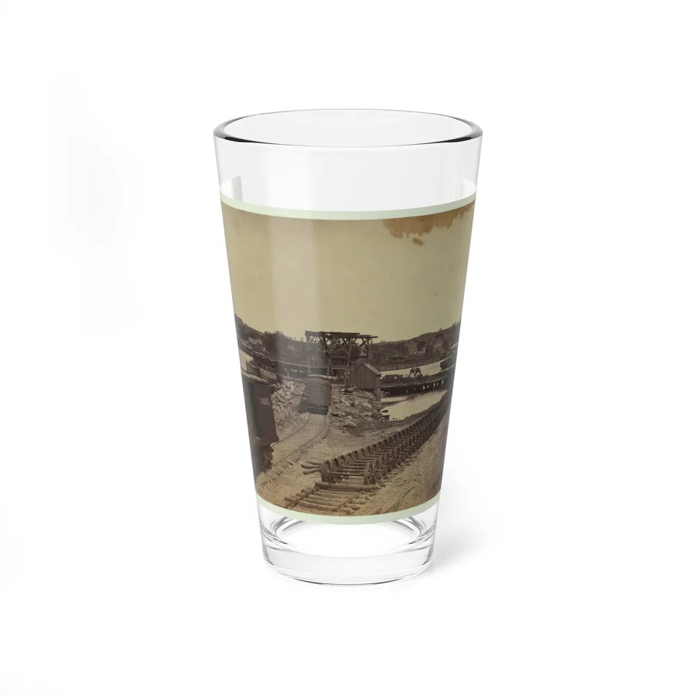 Dock On The South Side Of The James River, Opposite Richmond, Va. (U.S. Civil War) Pint Glass 16oz-16oz-Go Mug Yourself