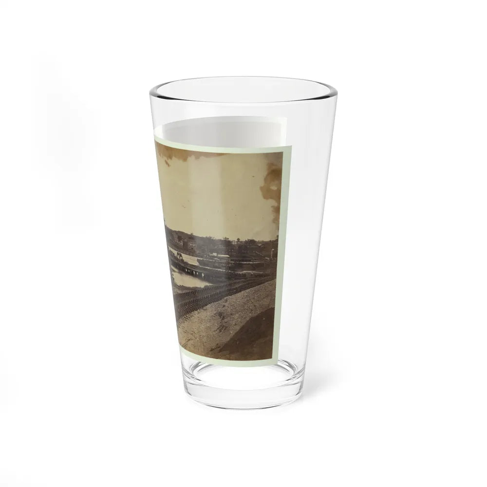 Dock On The South Side Of The James River, Opposite Richmond, Va. (U.S. Civil War) Pint Glass 16oz-Go Mug Yourself