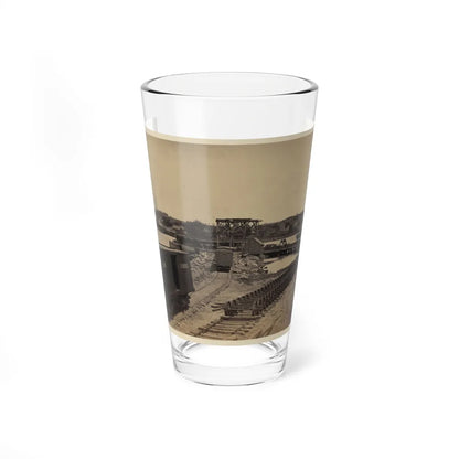 Dock On The South Side Of The James River, Opposite Richmond, Va.(2) (U.S. Civil War) Pint Glass 16oz-16oz-Go Mug Yourself