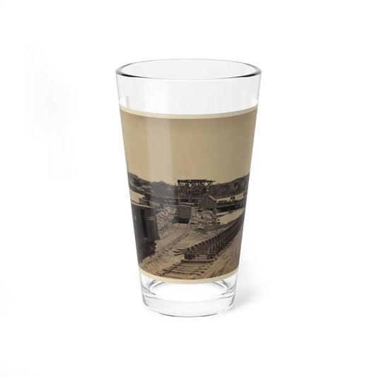 Dock On The South Side Of The James River, Opposite Richmond, Va.(2) (U.S. Civil War) Pint Glass 16oz-16oz-Go Mug Yourself