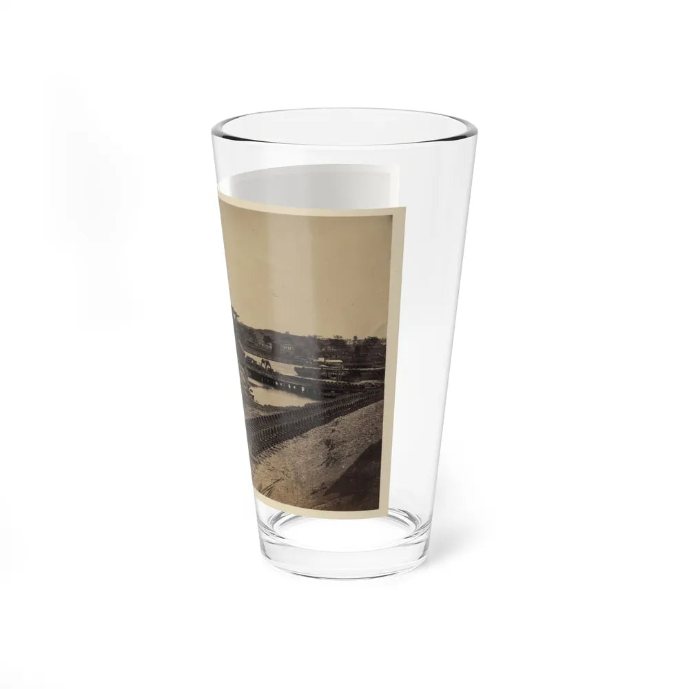 Dock On The South Side Of The James River, Opposite Richmond, Va.(2) (U.S. Civil War) Pint Glass 16oz-Go Mug Yourself