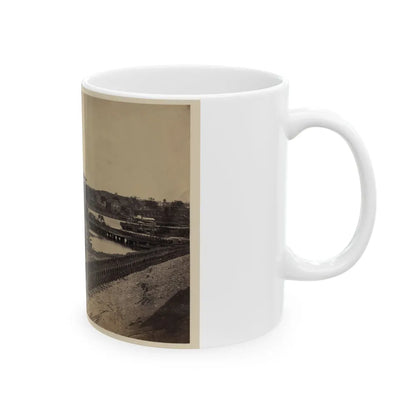 Dock On The South Side Of The James River, Opposite Richmond, Va.(2) (U.S. Civil War) White Coffee Mug-Go Mug Yourself