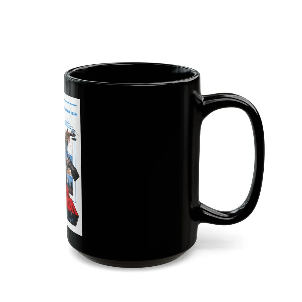 DOCTEUR JUSTICE 1975 Movie Poster - Black Coffee Mug-Go Mug Yourself